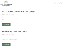 Tablet Screenshot of curlsrockhairsalon.com